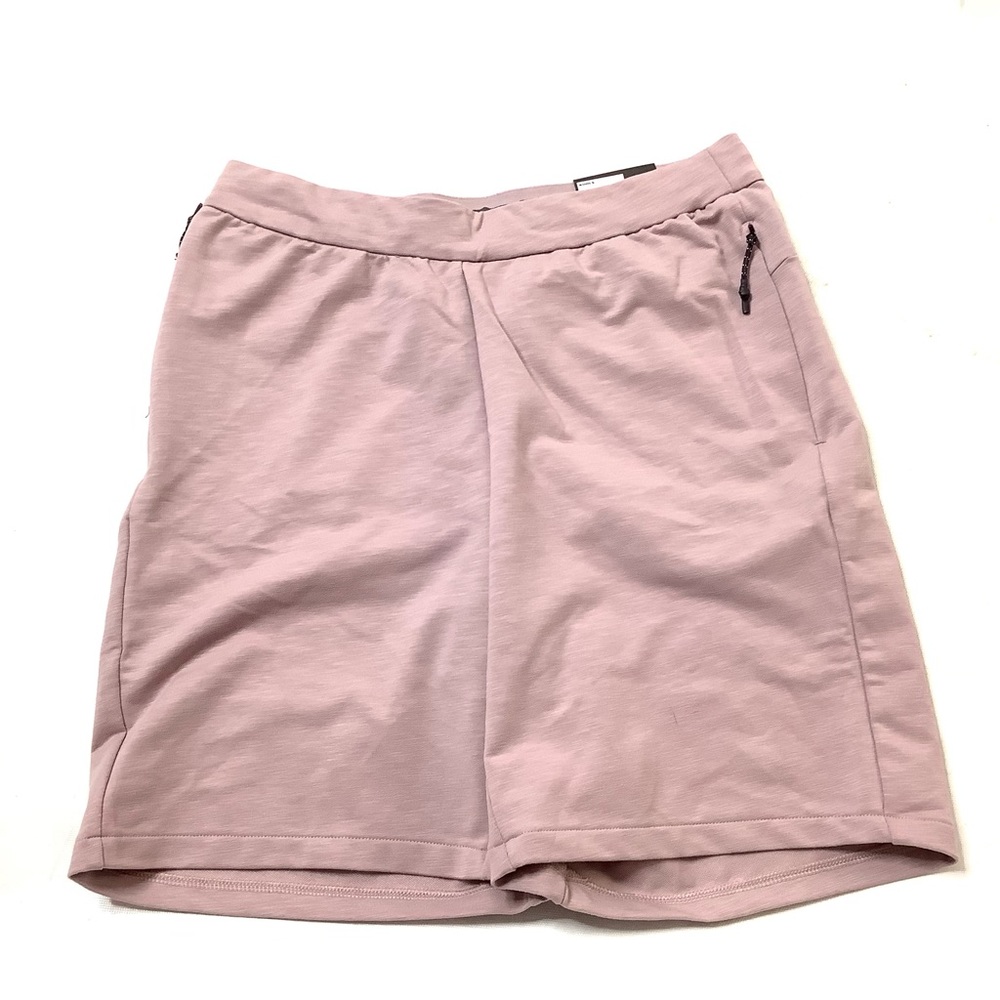 Mens FLX Stretch Shorts Size S Knee Length Athletic Travel Leisure Wick Pink New
